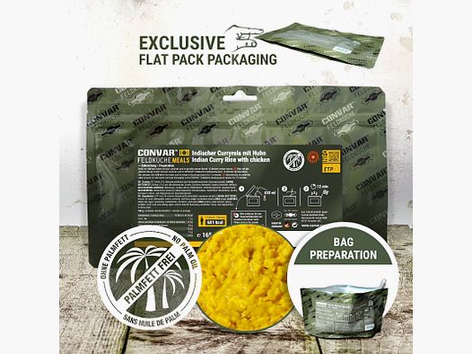 CONVAR Cuisine de Camp CONVAR Cuisine de Camp Riz au Curry Indien avec Poulet 165 g