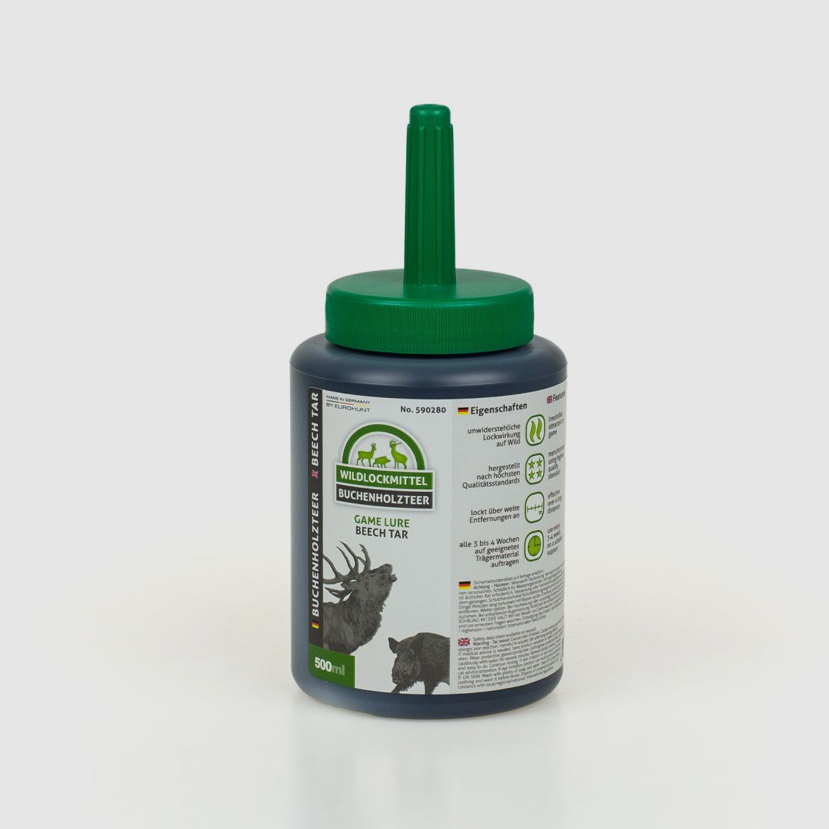 EUROHUNT Beukenhout teer 500ml blik met kwast