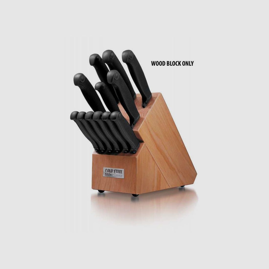 Cold Steel Messerblock aus Holz, unbestückt, Kitchen Classics