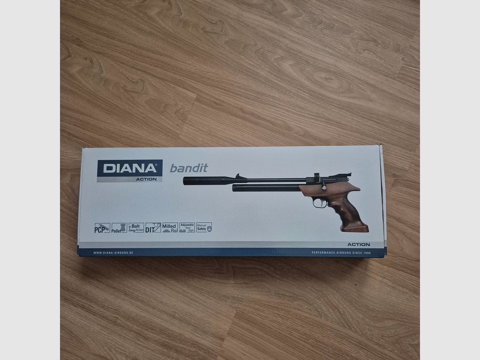 Diana Bandit Cal. 4.5mm air pistol – almost new!