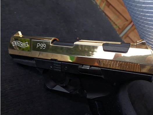 Walther P99 Gold Edition, 9mm PAK, NEU