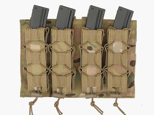 MOLLE Speed Quad MP5/SMG Magazine Pouch - Multicamo