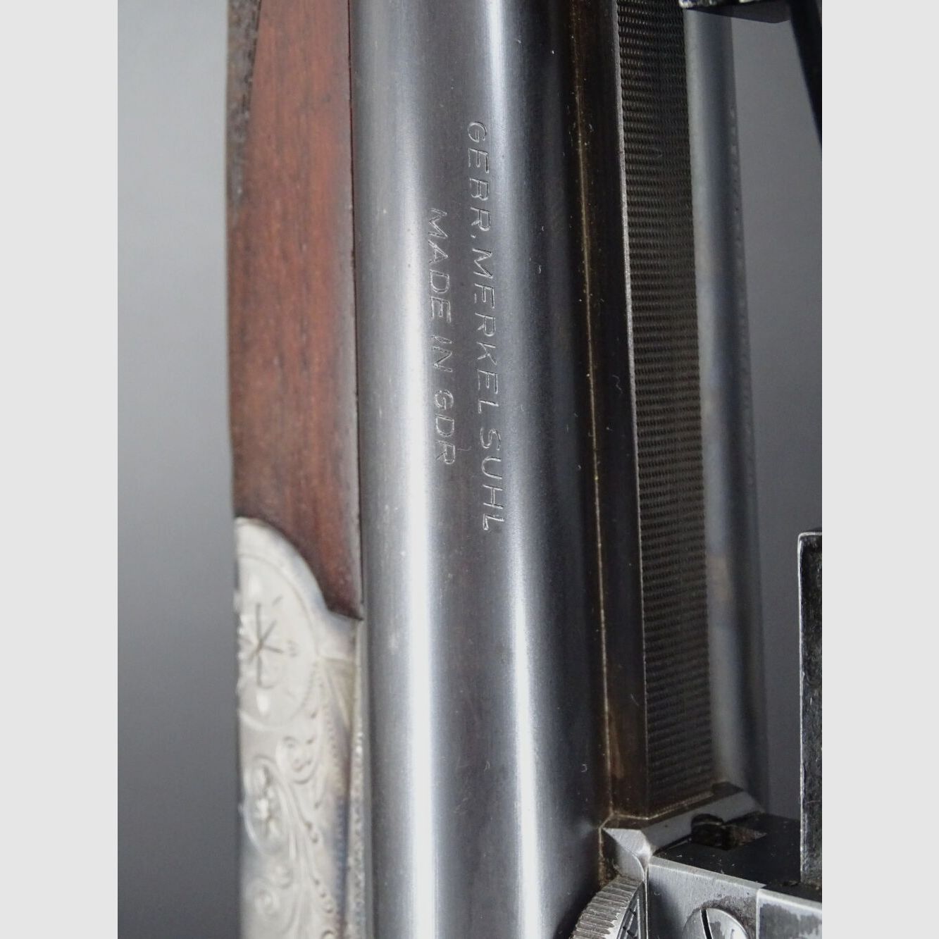 Gebrüder Merkel Suhl Drilling 16/70 8x57IRS mit SEM Zeiss Drilling, Bild 4 von 9