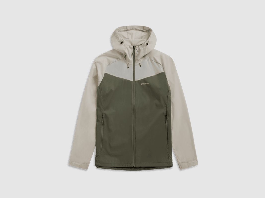 Bergans Microlight Jacket Men Green Mud/Bone White L