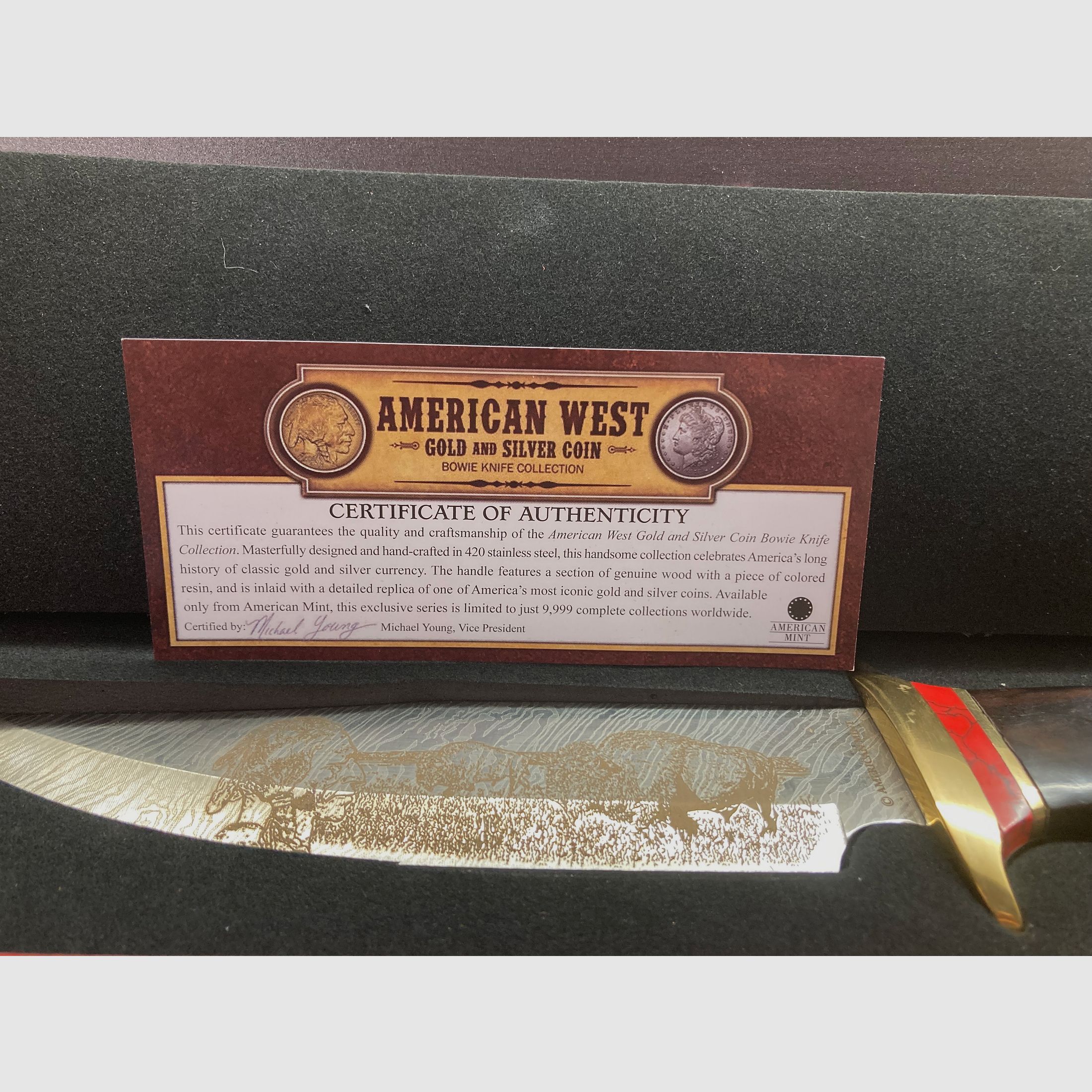 Zwei neue Bowie-Sammlermesser von American Mint
