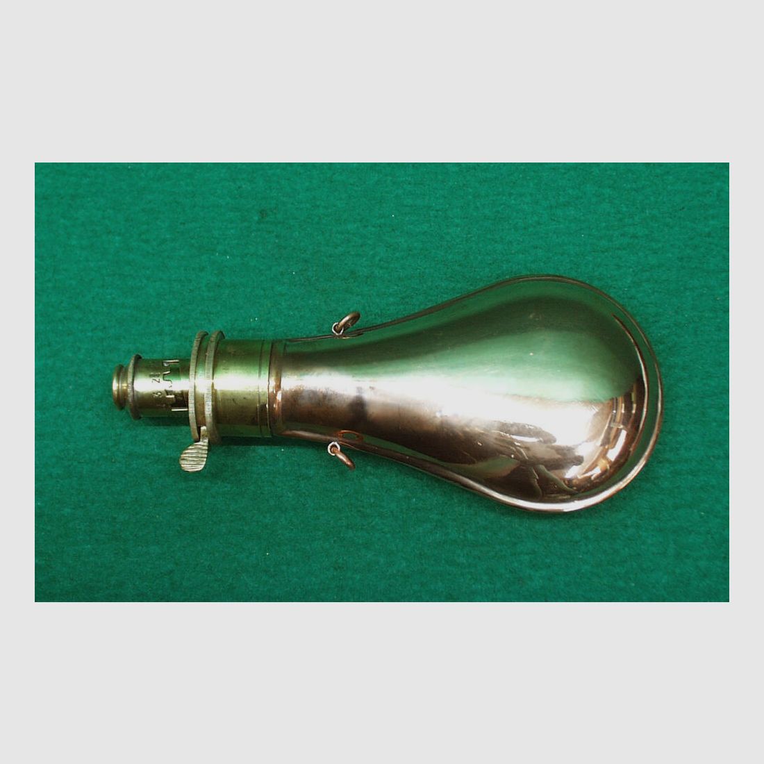 Indien Pulverflasche, Kupfer, Bild 1 von 3