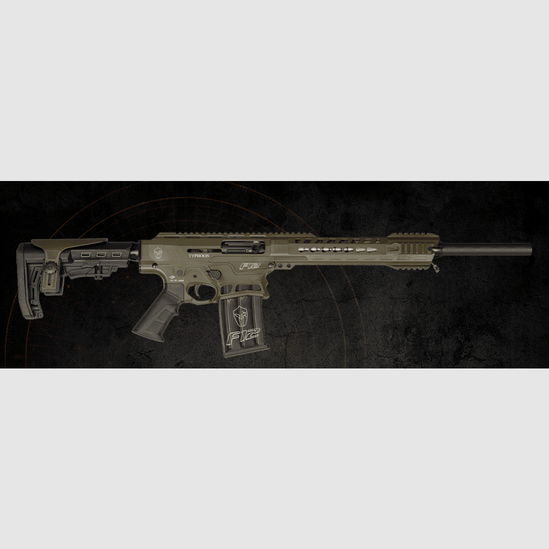 Typhoon Defence F12 OD Green – Semi-automatisch geweer met verwisselbaar magazijn kal. 12, afbeelding 9 van 13