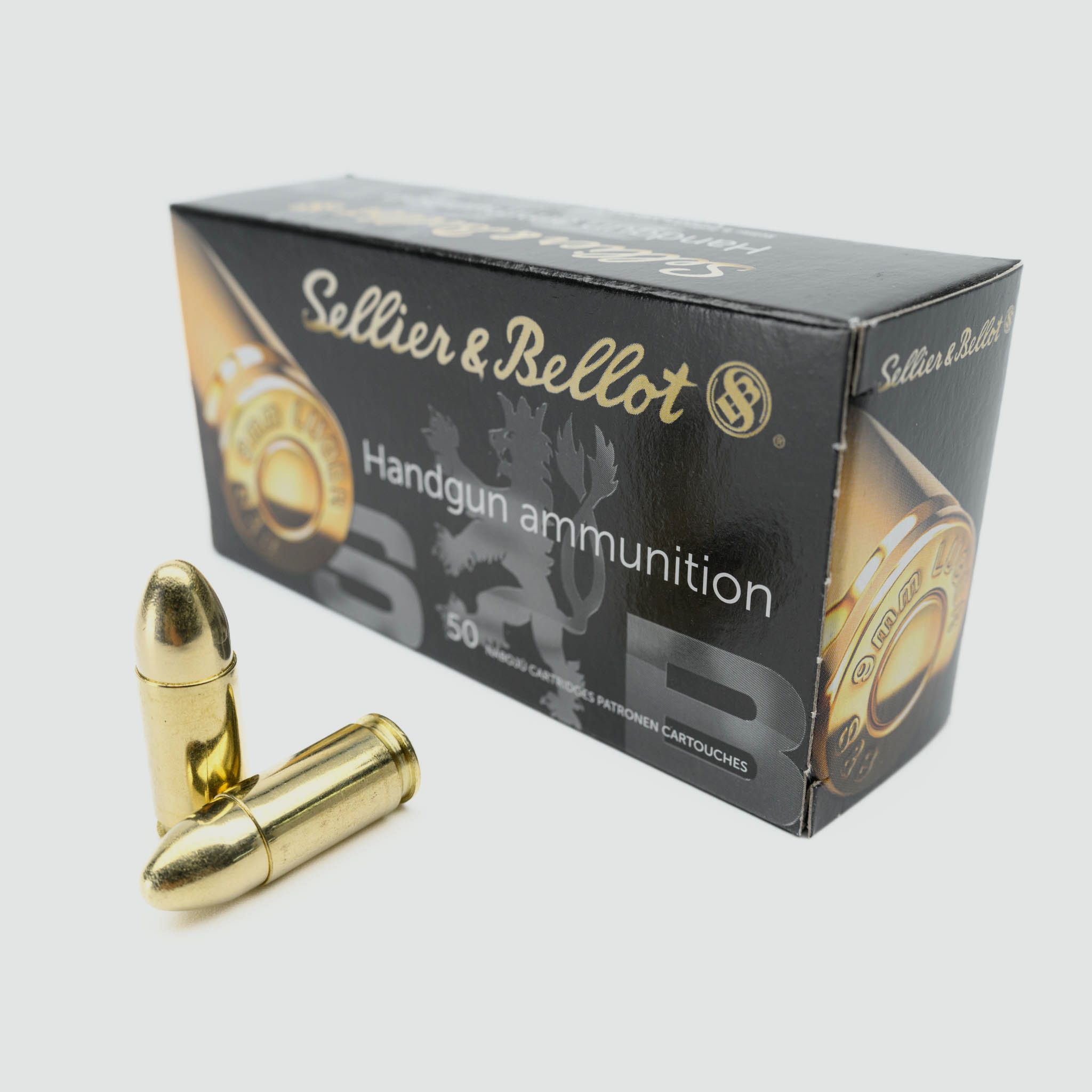 SELLIER & BELLOT 9 mm Luger Full Metal Jacket 8.0g/124grs. - 1 Pack (50 cartridges)