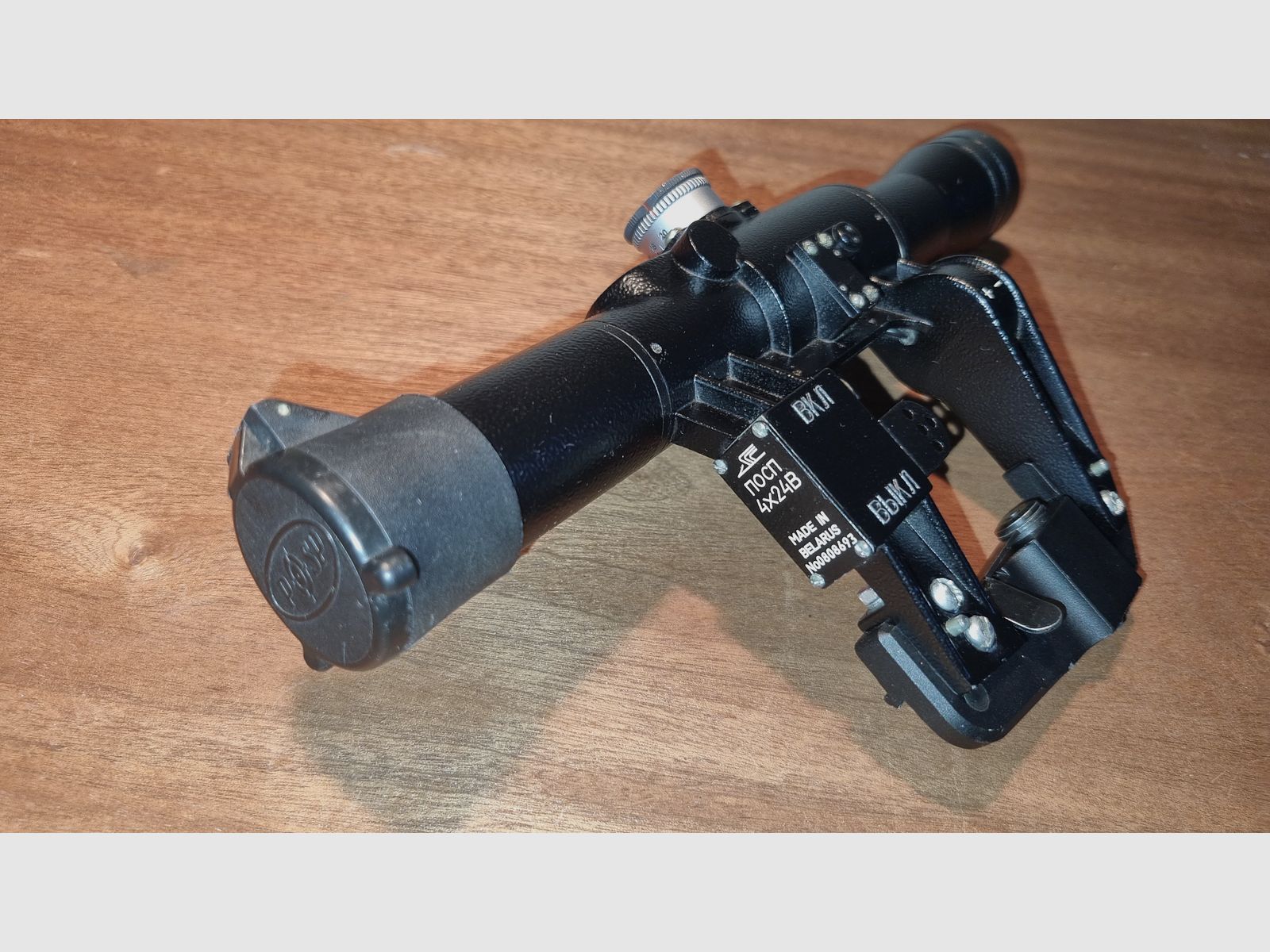Belarussisches Zielfernfohr BelOMO POSP 4x24V (PSO-1) Mit LCT Mount Extender für Airsoft AK Kalaschnikow / Dragunow / Vintorez +++
