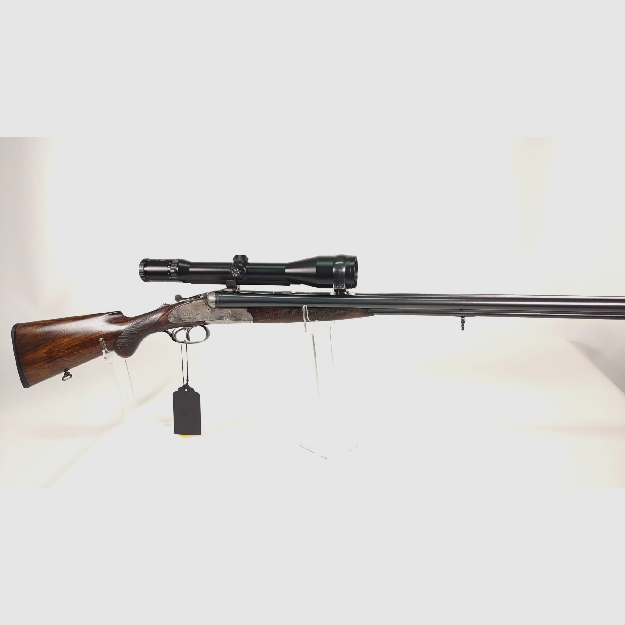 J. P. Sauer & Sohn Modell XXV A side-by-side drill 12/70 – 8x57JR with Zeiss Diavari