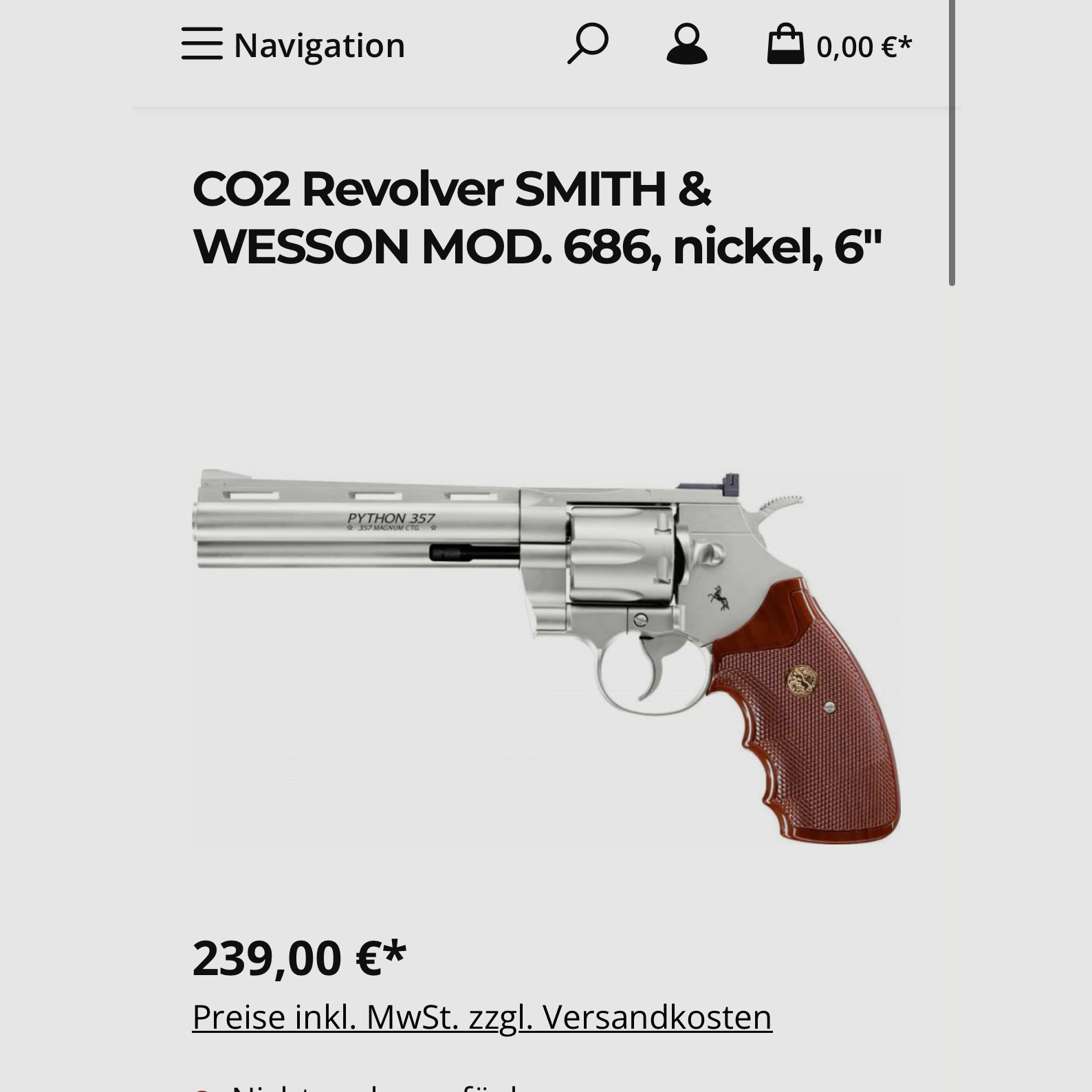 Umarex Colt Python 6" nickel