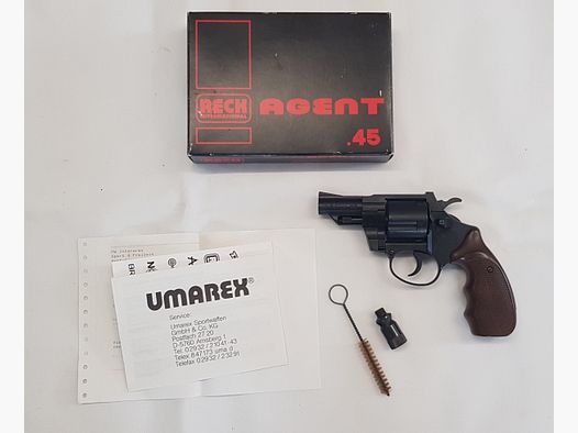 Preis Update! SRS Revolver Reck Agent im Cal. .45 K. mit PTB 501 Beschuss KB (1991)