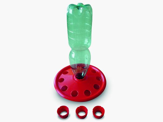 Tränke für Küken mit Flaschenhalter