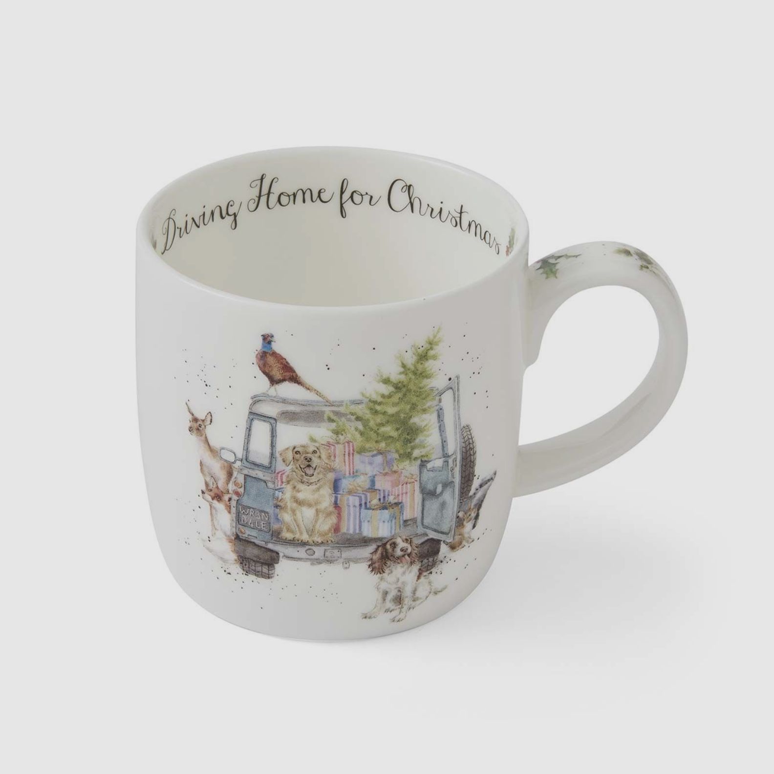 Wrendale Tasse 'Driving Home Christmas' - XMas Tiere