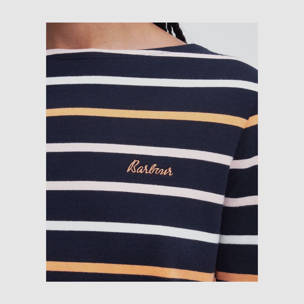 BARBOUR Streifenshirt Hawkins Navy Stripe