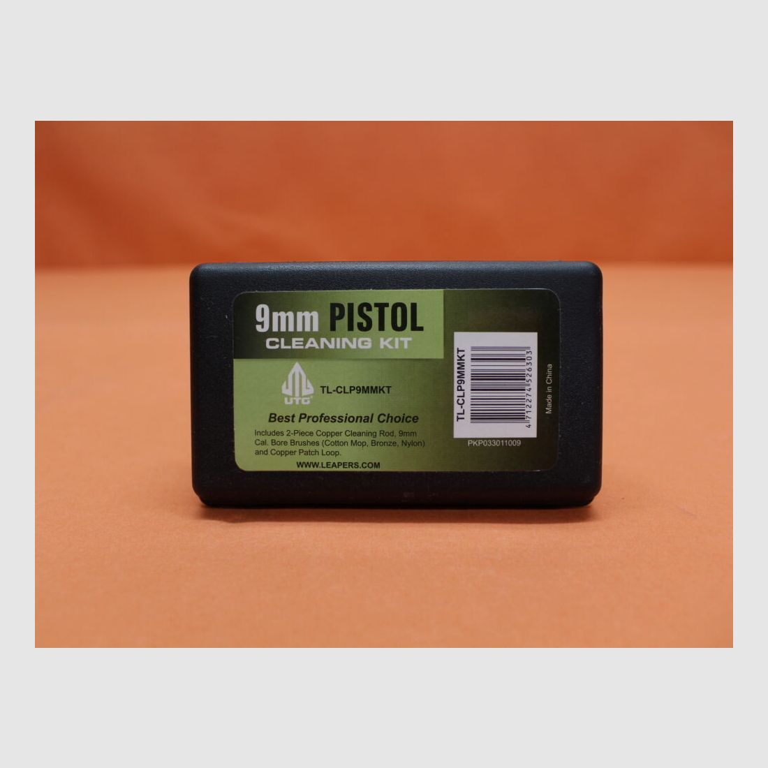 UTG - Leapers UTG Kit de limpieza de pistola de 9 mm (TL-CLP9MMKT) Set de limpieza de armas cortas con varilla de limpieza de latón / cepillos