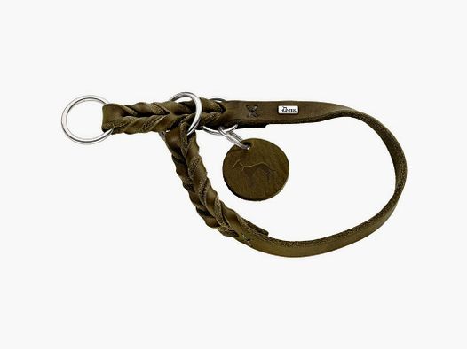 Hunter Dressurhalsung Solid Education Leder / Oliv