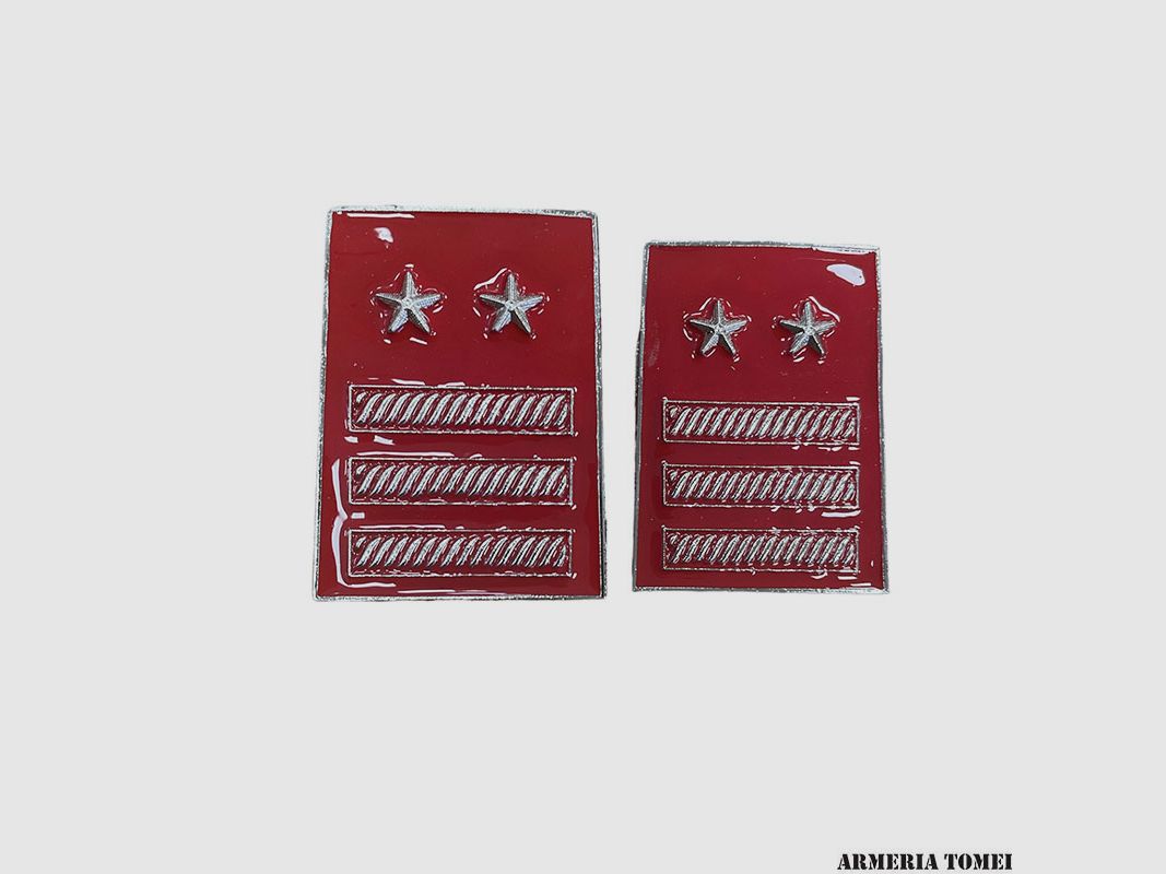 CARABINIERI – PAIR OF METAL RANKS LUOGOTENENTE SPECIAL LOAD