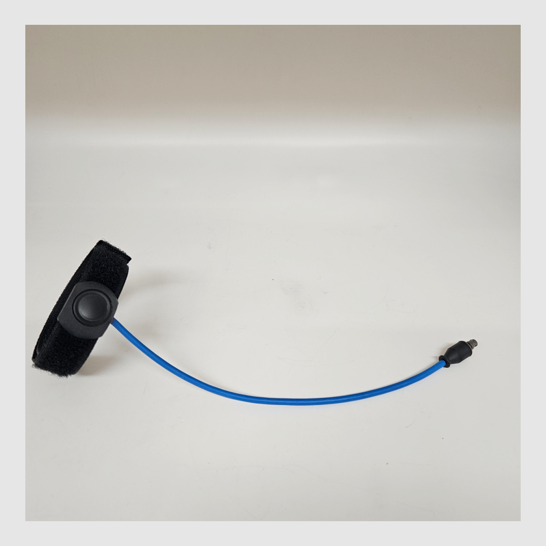 Câble de déclenchement Rheinmetall 20 cm bleu pour classe laser 1 avec sangle Velcro® de 30 cm de long