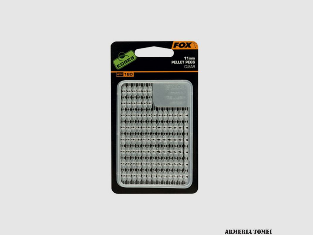 FOX – EDGES™ PELLET PEGS 11mm CLEAR (180pcs)