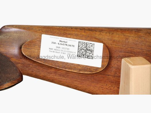 Merkel 210 double rifle with variable ZFR - 6.5x57R - 16/70