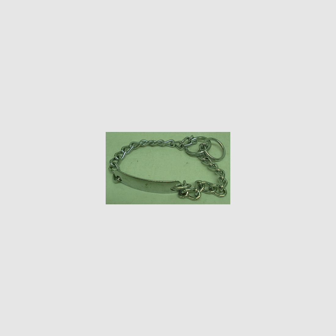 Cadenas estranguladoras de 60 cm - 3 mm de grosor con placa de grabado
