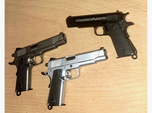 Ganzmetall-Modell Maßstab 1:3,5 - Colt Beretta Glock Smith&Wesson