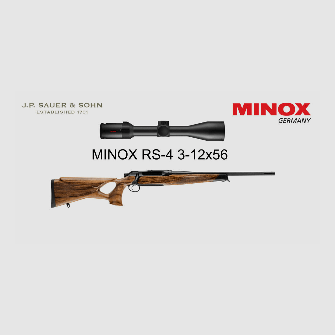 J.P. Sauer & Sohn Sauer 505 ICONIC Stock HQ5 Equipment Package HIGHLAND | .308 Win. | MINOX RS-4 3-12x56