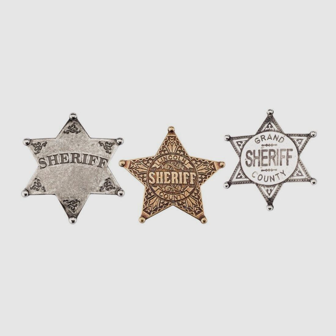 Stern des Sheriffs mit 5 Zacken aus Bronze, Bild 1 von 4
