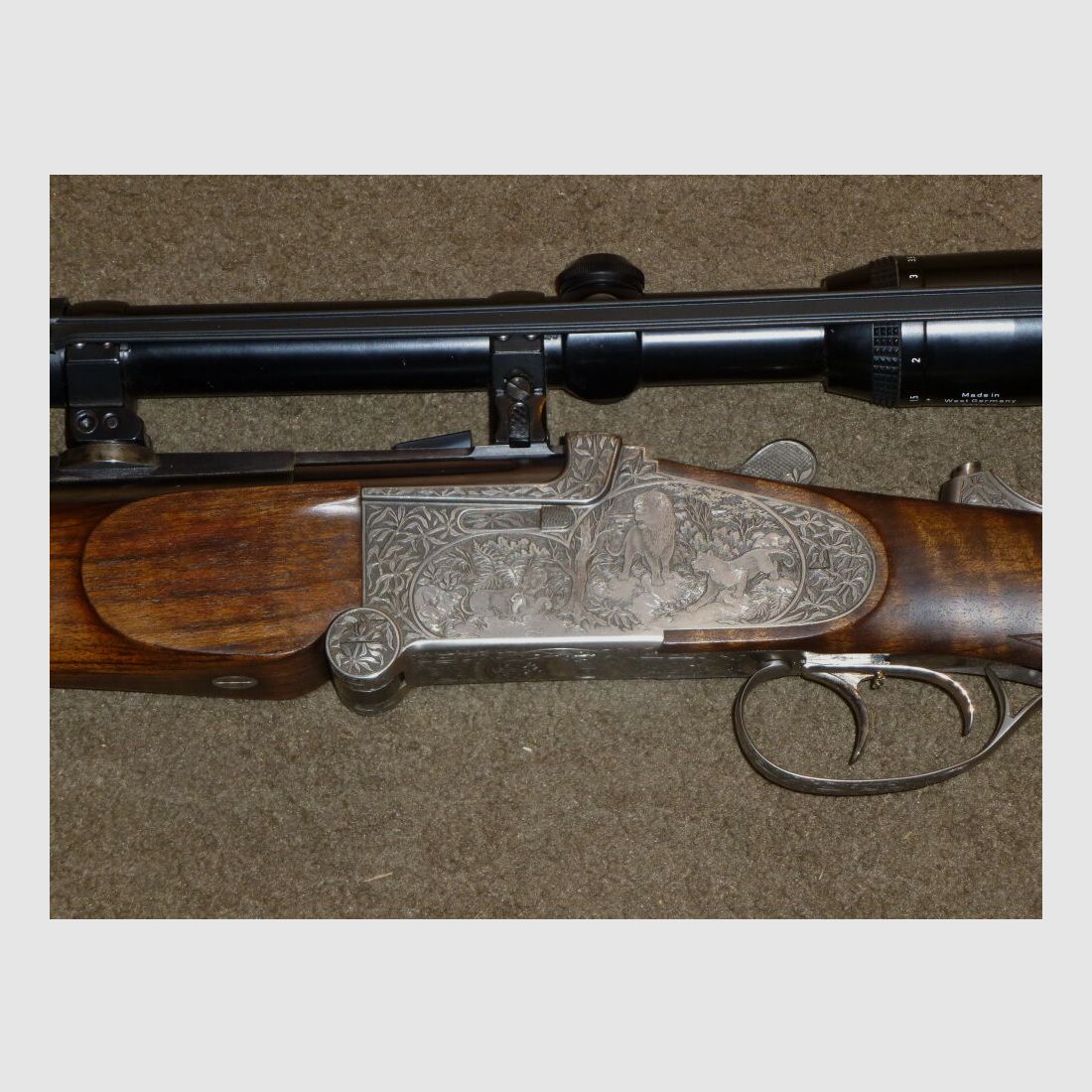 Otto Baier KS 88, manico sinistro, calibro .416 Rigby, 6x70R