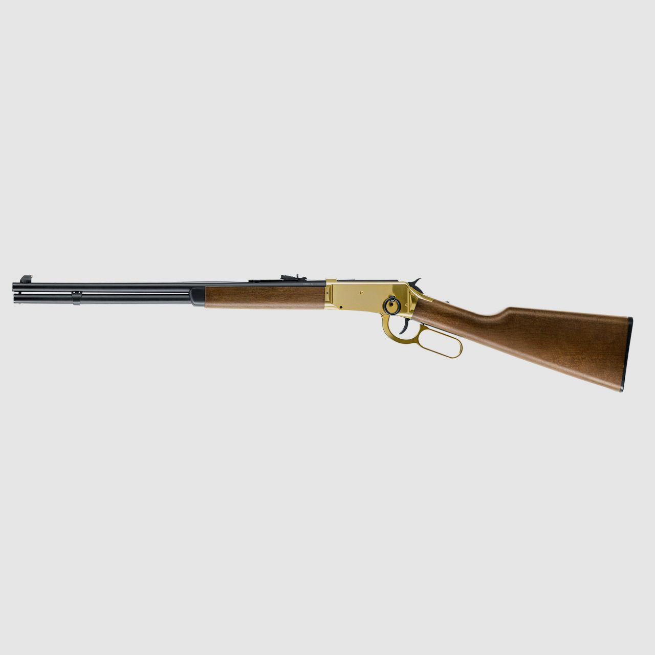 CO2 Unterhebel Repetier Gewehr Umarex Legends Cowboy Rifle, Lever Action, gold, Kaliber 4,5 mm BB (P18)
