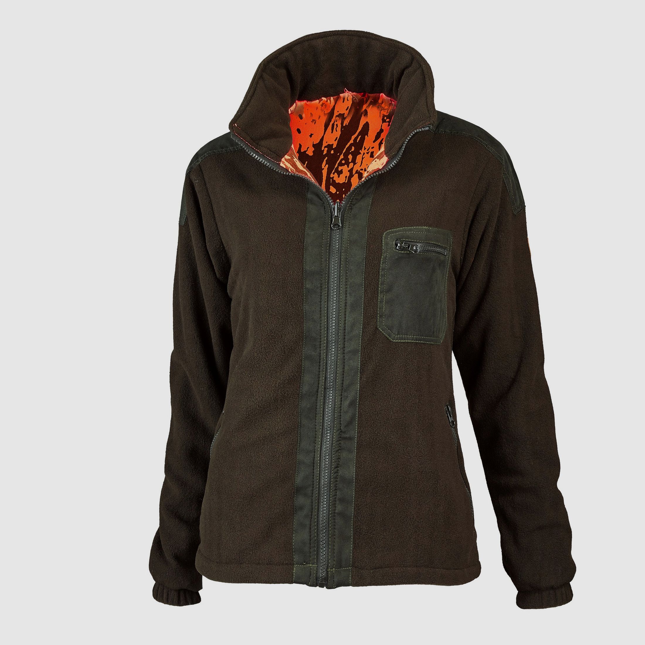 Hubertus Dames Camouflage Omkeerbare Fleecejack