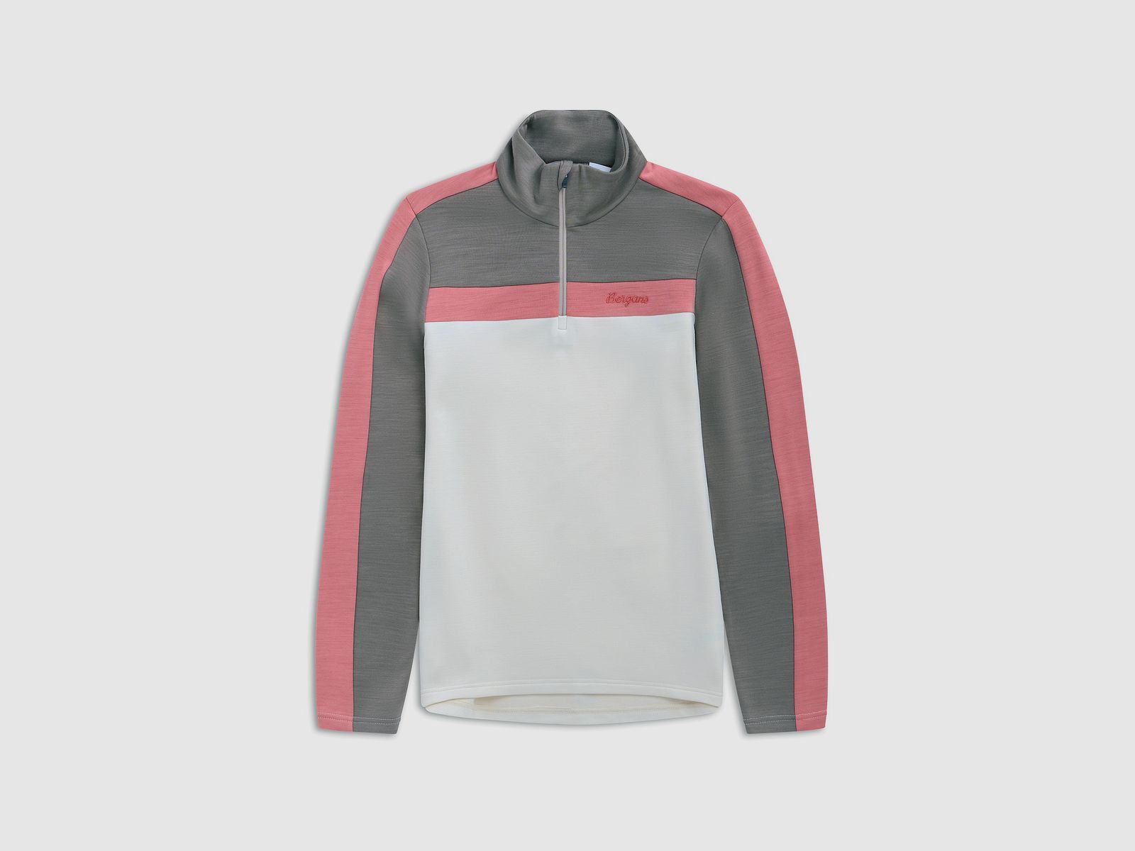 Bergans Uldal Half-Zip Pull en Laine Femme Crème/Beige M