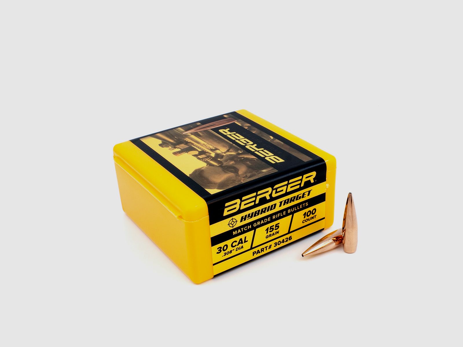 Proiettile Berger .30 Hybrid Target 155GR 500 Pezzi