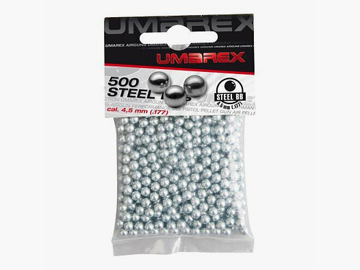 Umarex Stahl-BBs 4,5 mm (.177), 0,35 g, silber, 500 St., Polybeutel