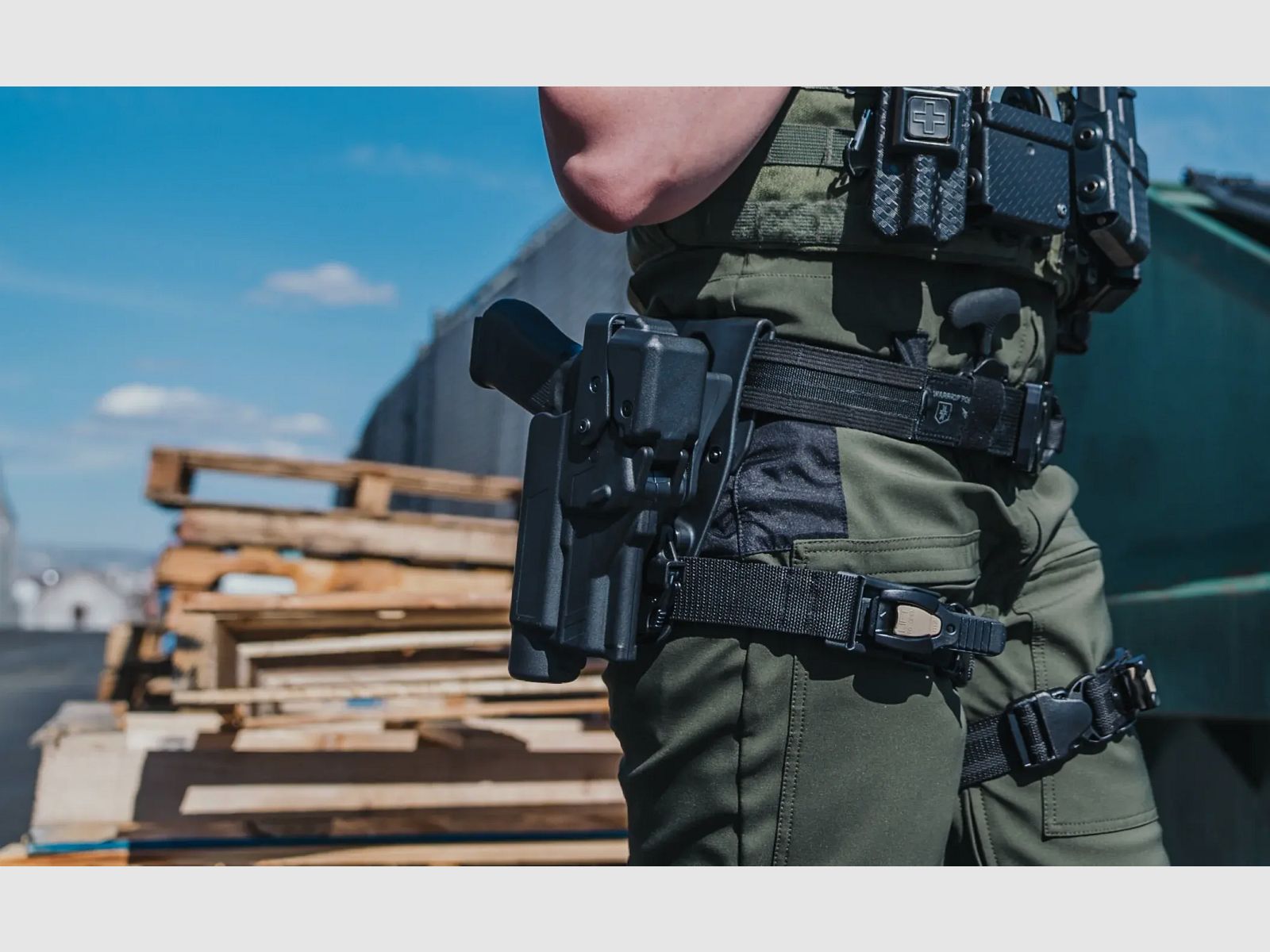 Rapid Force Level III dienstholster Mid Ride voor Smith & Wesson – Large Light (Zwart) Alien Gear, afbeelding 5 van 6