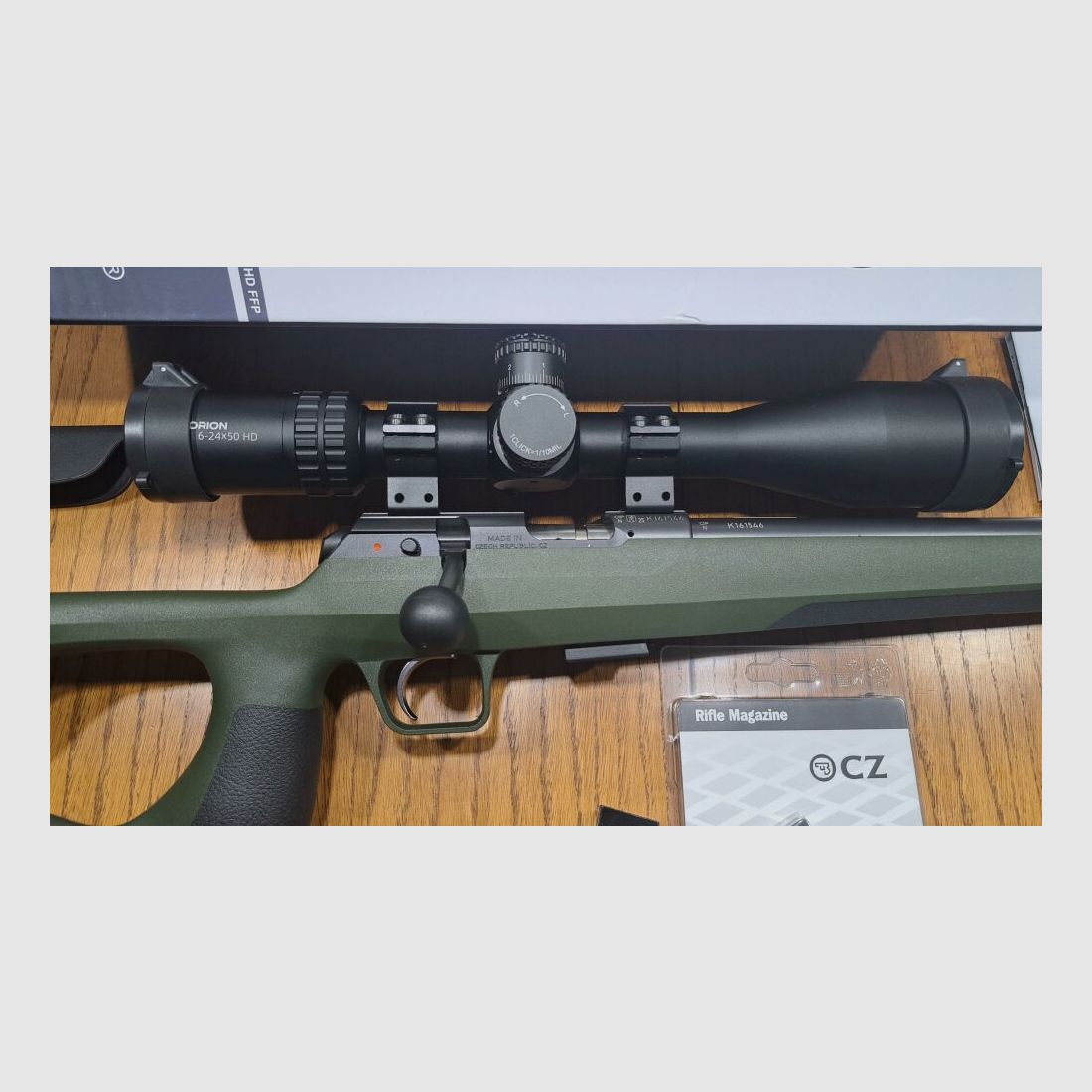 CZ KK-Repetierbüchse 457 Ergo BM mit Zielfernrohr Vector Optics SCFF-61 Orion Pro Max 6-24x50 MIL HD FFP