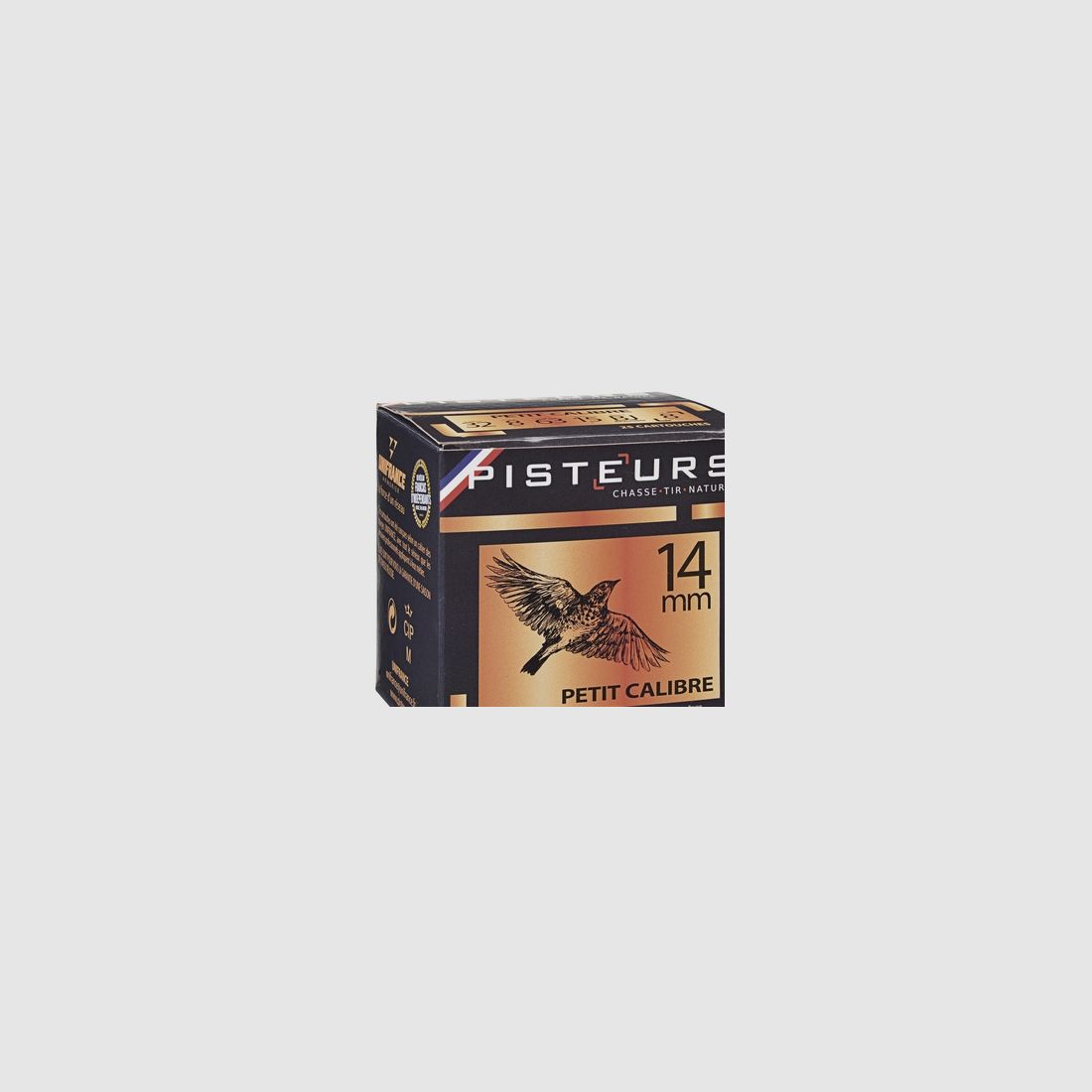 CART. PISTEURS PETIT CALIBRE CAL. 14 MM / 63 MM N° 4 15 G BOURRE À JUPE BTE 25