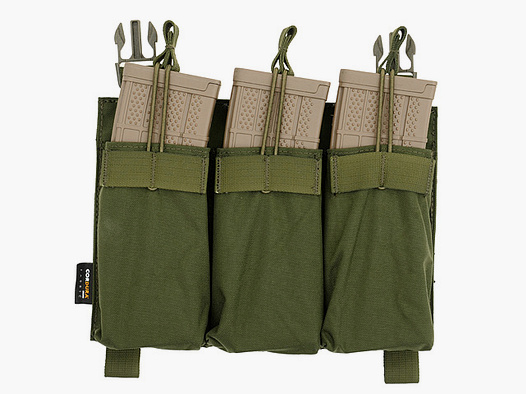 Buckle Up Triple 5.56 Pouch Panel - OD