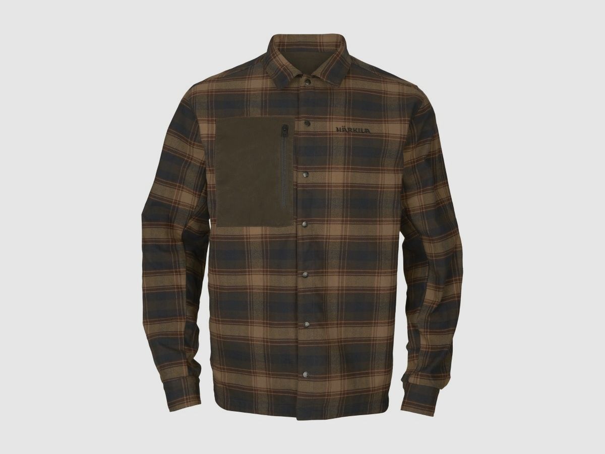 Härkila Eirik wendbares warm/oliv wax Jagd- & Freizeithemden Herren