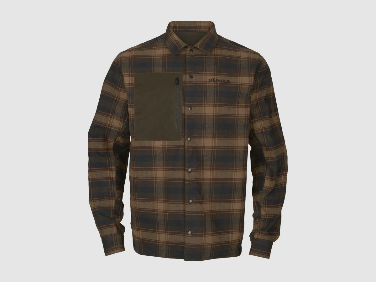 Härkila Eirik wendbares warm/oliv wax Jagd- & Freizeithemden Herren