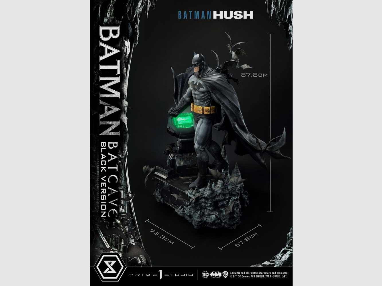 Batman Hush Statue 1/3 Batman Batcave Black Version 88 cm | 43050