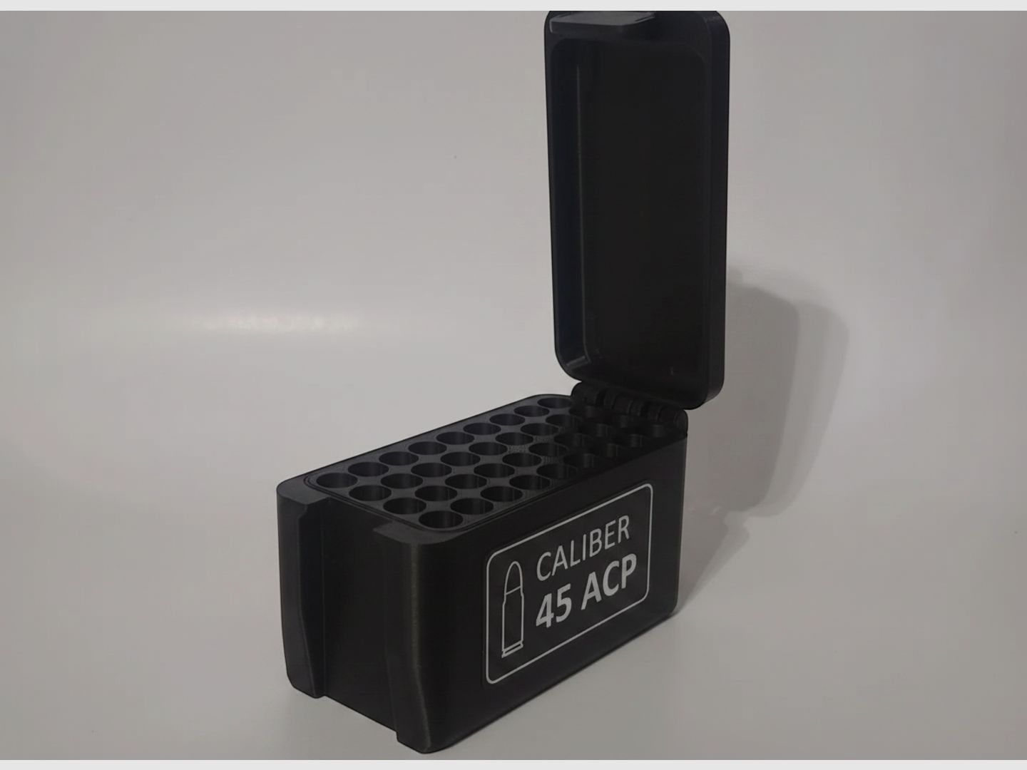 Filamelt Munitionsbox / 257 Weatherby Magnum / 'Klapp- / Rastdeckel' / Patronenbox, Ammo Box