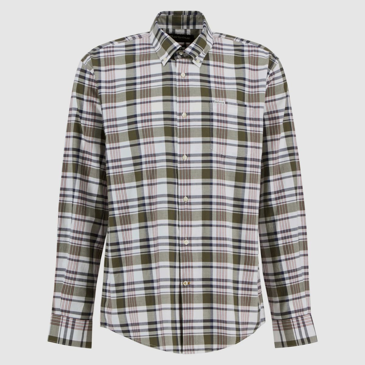 BARBOUR Hemd Hunwick Regular Olive