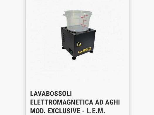 LAVABOSSOLI AD AGHI L.E.M EXCLUSIVE