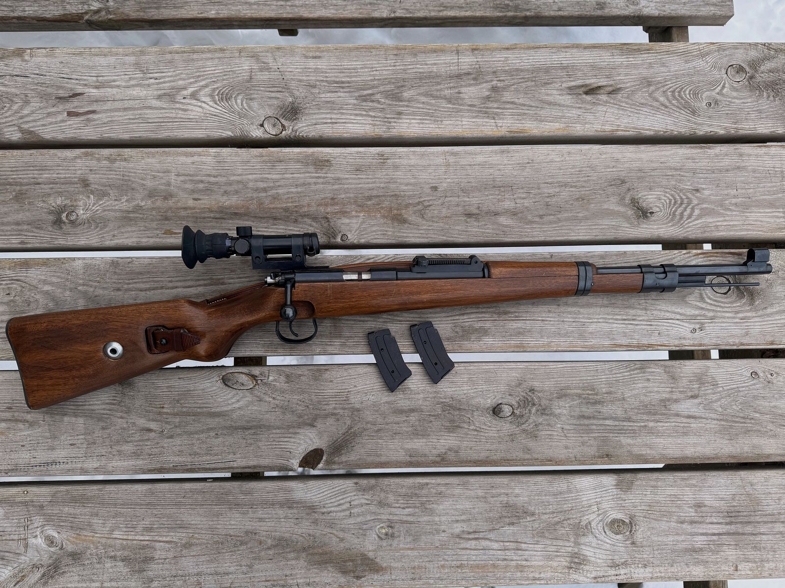 K98 Sniper Wehrsportgewehr replica in .22lfB met accessoires