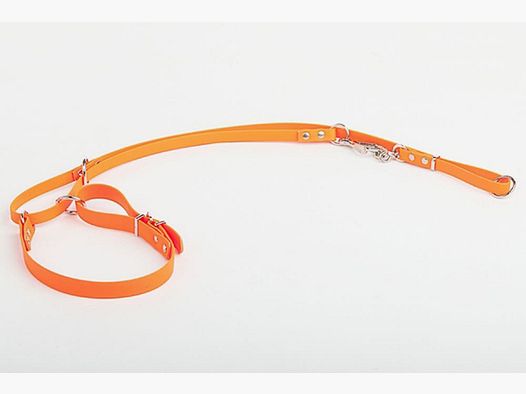 Heim Jagdleinesystem aus Biothane (Ablaufleine) 45cm Halsumfang verstellbar