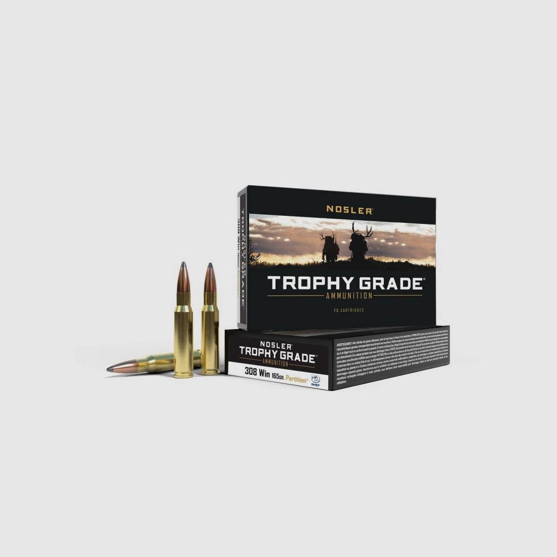 Nosler Munition Kal. 308 Win Trophy Grade Partition 165gr. 20 Stk.