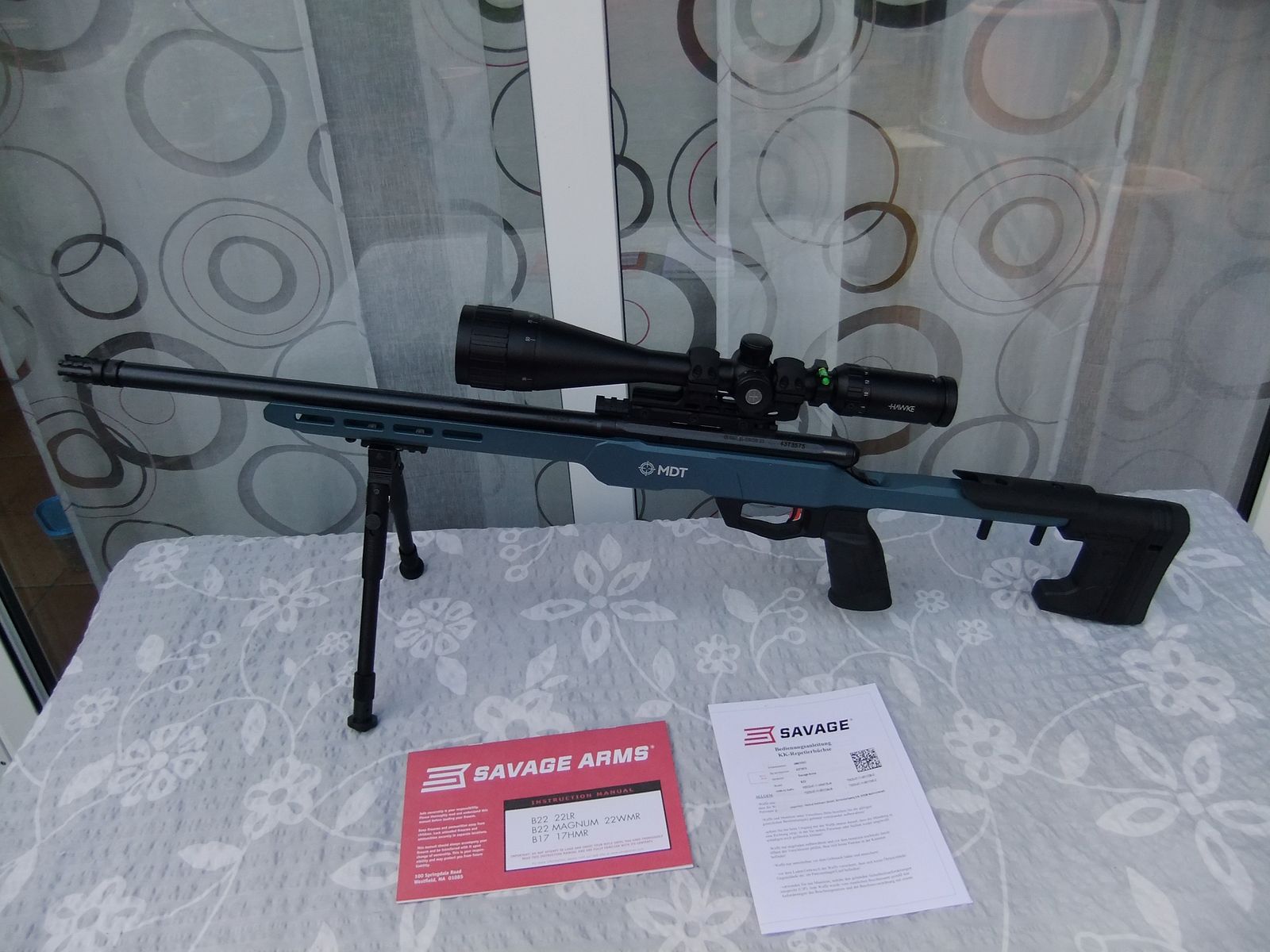 SAVAGE KK-Matchbüchse Mod. B22 PRECISION BLUE -18' .22lr Repetierer