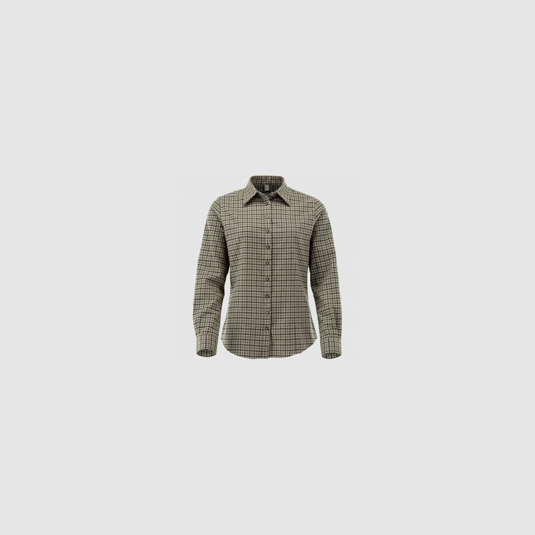 OS Trachten Dames Blouse (olijf/bruin) | 36